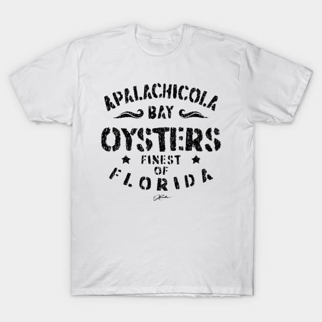 Apalachicola Bay, Florida - Oysters T-Shirt by jcombs